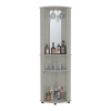 Corner Bar Cabinet Rialto, Living Room, Concrete Gray