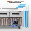 VEVOR Commercial Refrigerator, 72" Sandwich & Salad Prep Table, 17.73 Cu. Ft Stainless Steel Refrigerated Food Prep Station with 18 Pans, Cut Board, 3