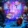 12 Patterns LED Projector Lights IP65 Waterproof Ocean Wave Projector Light with Remote Control Timer for Christmas Halloween Festival Wedding Party D