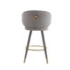 COOLMORE Counter Height Bar Stools Set of 2 for Kitchen Counter Solid Wood Legs with a fixed height of 360 degrees